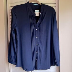 Navy Lissette Top NWT